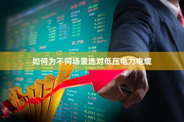 如何为不同场景选对低压电力电缆